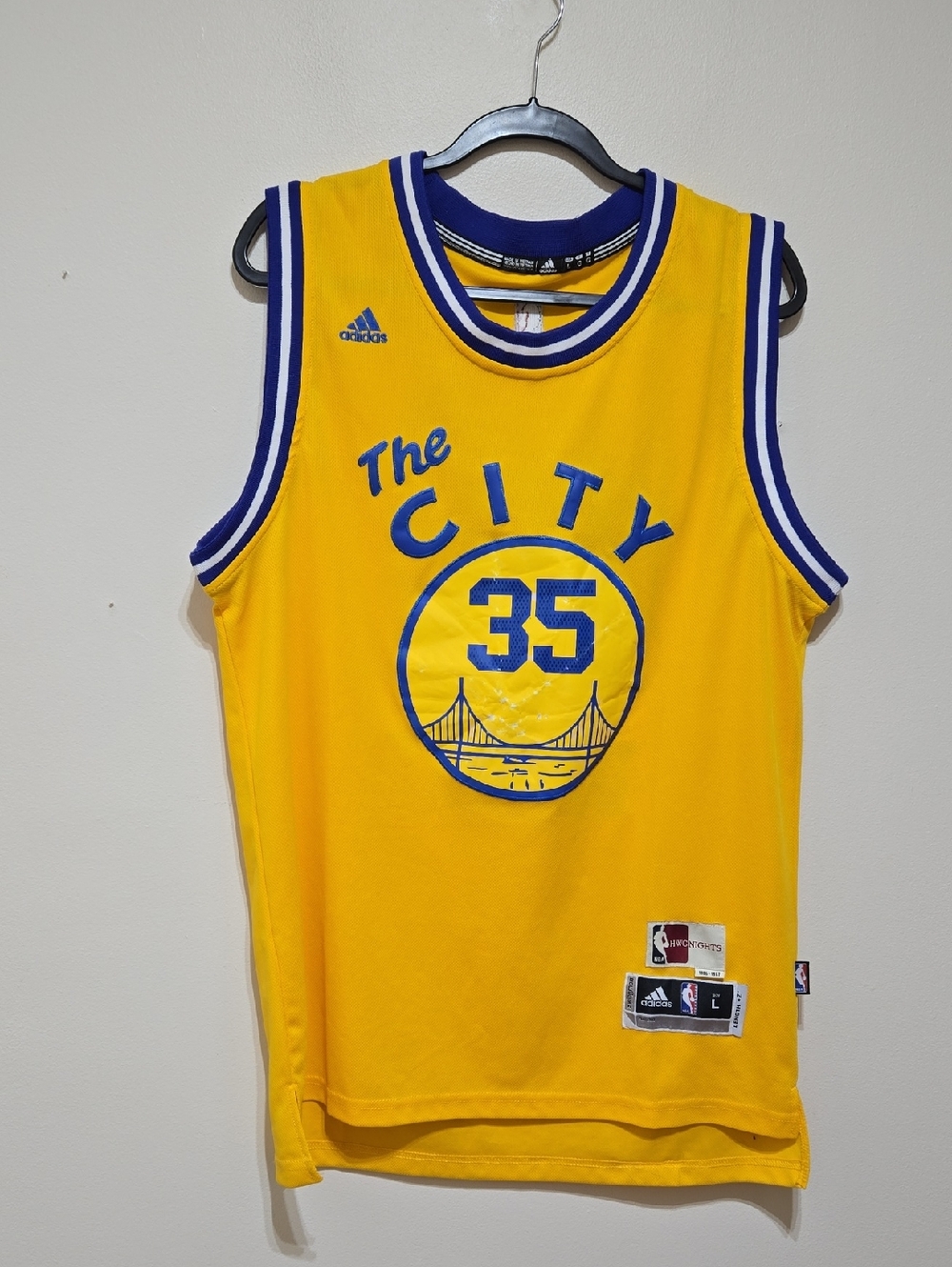 Adidas "The City" #35 Durant Golden State Warriors Jersey